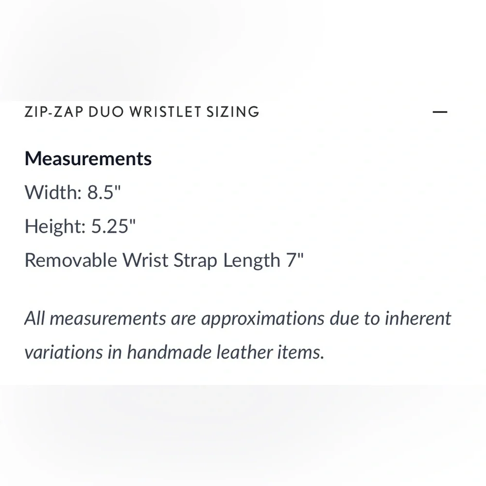 Portland leather Cobalt blue zip zap duo wristlet - Picture 8 of 8